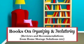 Books on organizing and decluttering