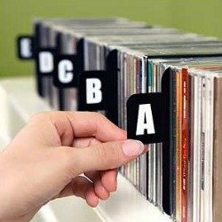 alphabetical cd dividers