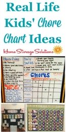 Real life kids' chore chart ideas