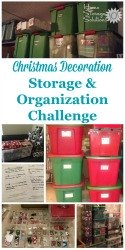 Christmas Decoration Storage & Organization Challenge