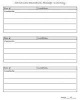 Printable Clothing Inventory Form