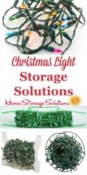 Christmas Light Storage Solutions
