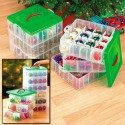 Snapware Christmas ornament storage boxes