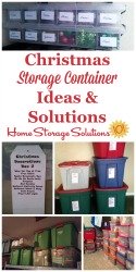 Christmas Storage Container Ideas & Solutions