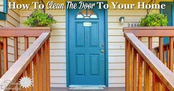 How to clean the door to your home