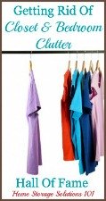 Get Rid of Closet Clutter Hall of Fame