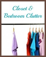 closet and bedroom clutter