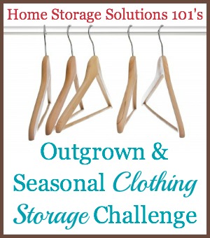 outgrown and seasonal clothing storage challenge