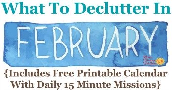 What to declutter in February