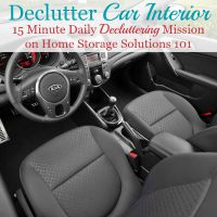 declutter car interior mission