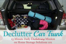 declutter car trunk mission