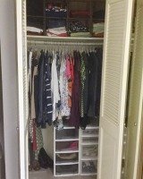 closet shelves and drawers