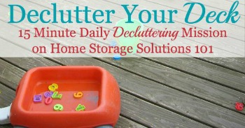 How to declutter your deck