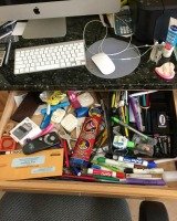 messy desk