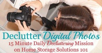 Declutter digital photos