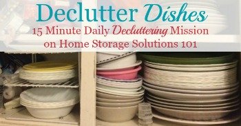 How to declutter dishes