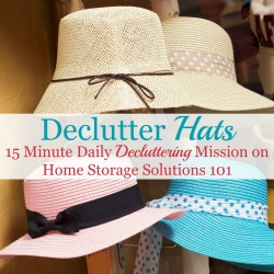 How to declutter hats and caps