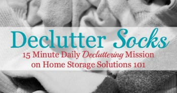 How to declutter socks