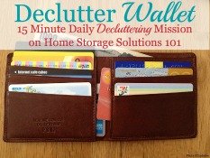declutter your wallet mission