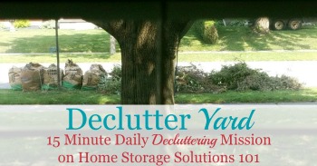 How to declutter your yard