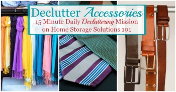 How to declutter accessories