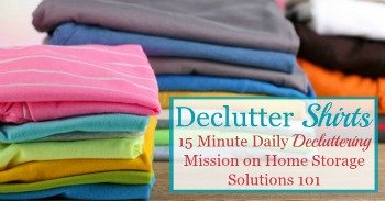 How to declutter shirts