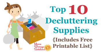 top 10 decluttering supplies