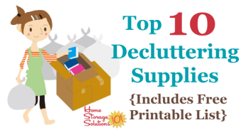 Top 10 decluttering supplies