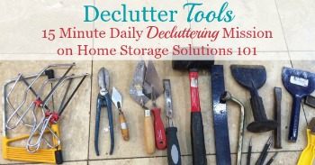 How to declutter tools