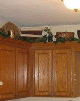 decorating above kitchen cabinets