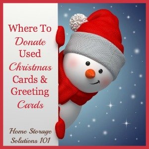 where to donate used Christmas cards and greeting cards