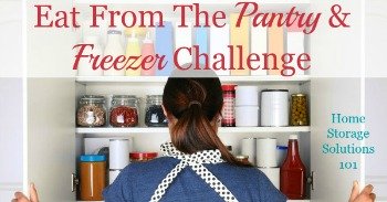 Eat From The Pantry & Freezer Challenge