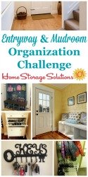 Organize Your Entryway & Mudroom Challenge
