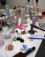 makeup and toiletries