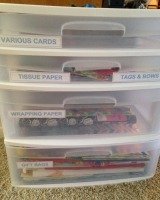 gift wrap organization