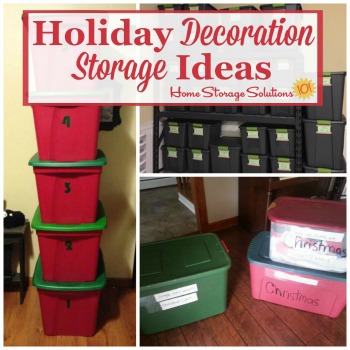 Holiday decoration storage ideas