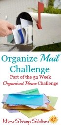 create a home mail organizer center challenge