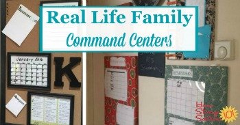 Real life family command centers