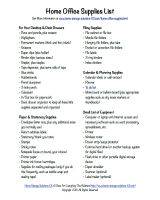 Free Printable Back To School Supplies List What Stock At Home Home Office Supplies List