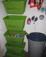 home recycling bins