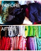 how to fold t-shirts to organize shirt drawer