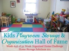 kids playroom storage & organization ideas