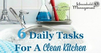 6 daily tasks for a clean kitchen