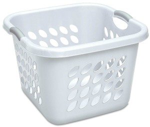 sterilite square plastic laundry basket