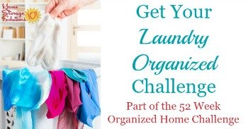 Get your laundry organized challenge