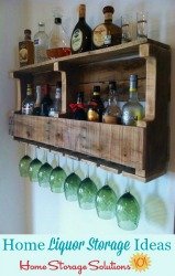 home liquor storage ideas