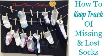 How to keep track of missing and lost socks