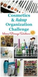 Cosmetics and makeup organization challenge