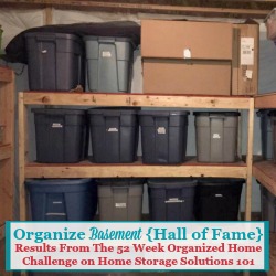 organize basement hall of fame