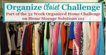 Organize Closet Challenge